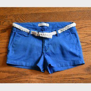 Abercrombie kids royal blue shorts with belt
